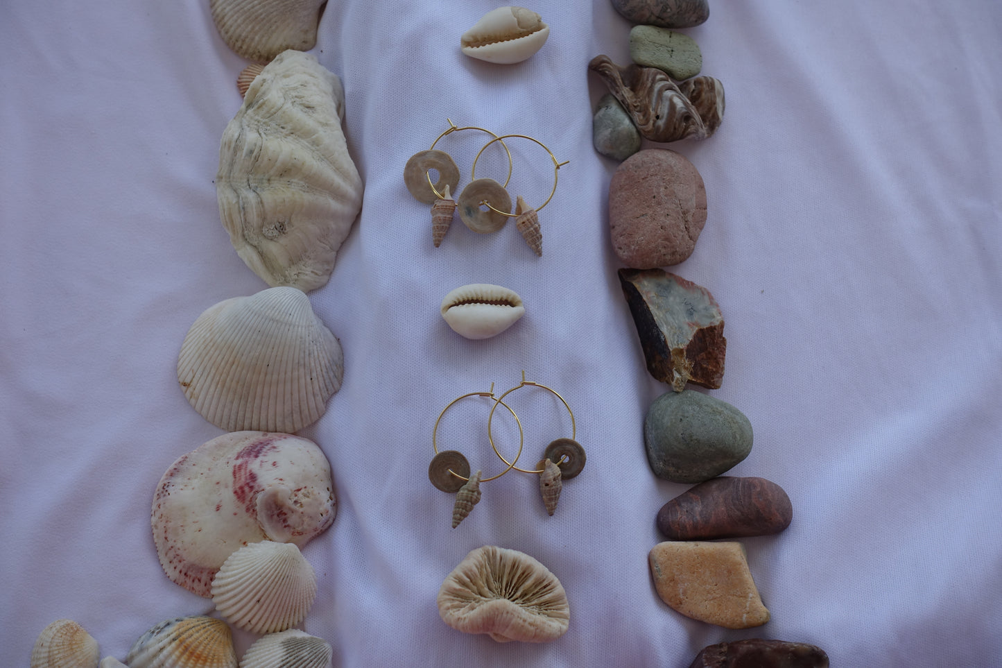 Cannonvale Classic - Handmade Grounding Seashell Earrings ~ Cannonvale Queensland 🏝