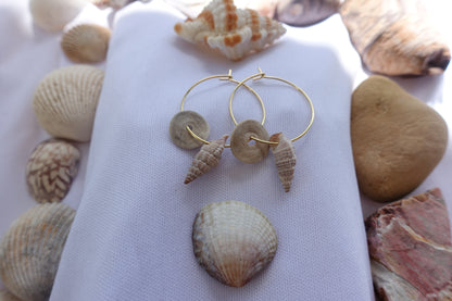 Cannonvale Classic - Handmade Grounding Seashell Earrings ~ Cannonvale Queensland 🏝